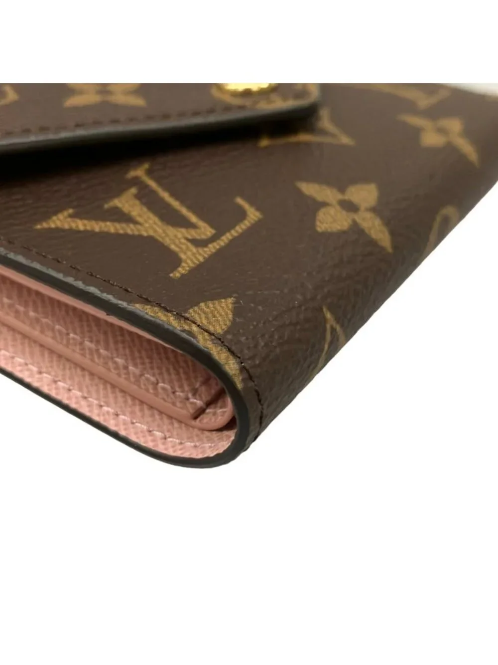 Louis Vuitton Trifold Wallet Monogram Portefeuille Victorine Rose Ballerine